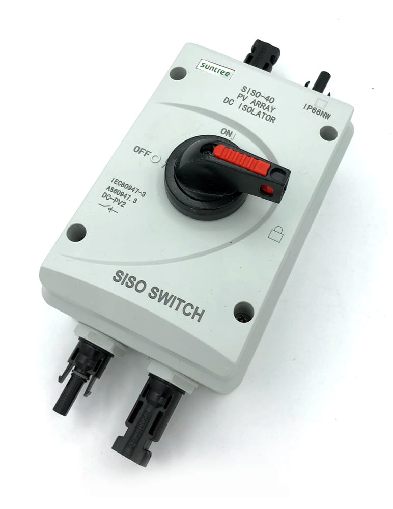 Suntree SISO-40 DC Switch Trennschalter 1000V DC / 32A IP66