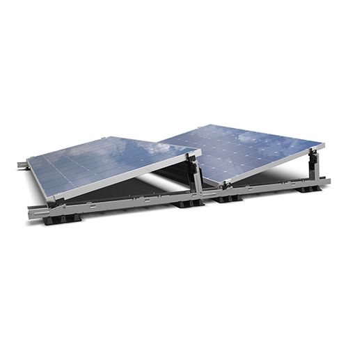 SolarStell Flachdach Montagesystem [2x1 250-380Wp] Süd Querformat
