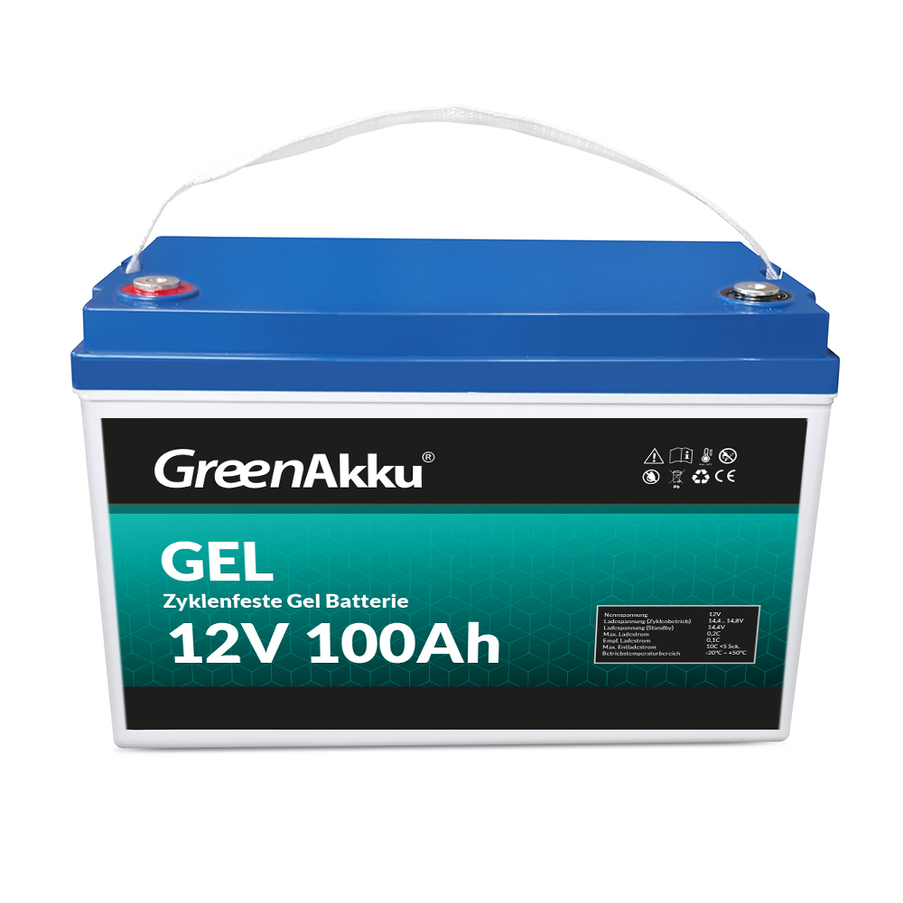 2 Stk Blei Gel Batterie 12V 100Ah Solaranlage USV Batterien 110Ah 100hr 