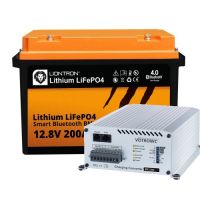 Booster Paket - LIONTRON LiFePO4 12,8V 200Ah + VOTRONIC Ladewandler / B2B 50A Ladebooster
