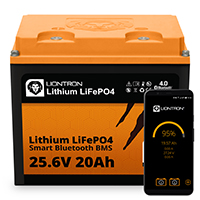 LIONTRON LiFePO4 25,6V 20Ah LX Smart BMS mit Bluetooth (B-Ware)