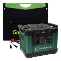 Bosswerk Powerstation 1000W Basispaket mit Kabel für optionale Solartasche