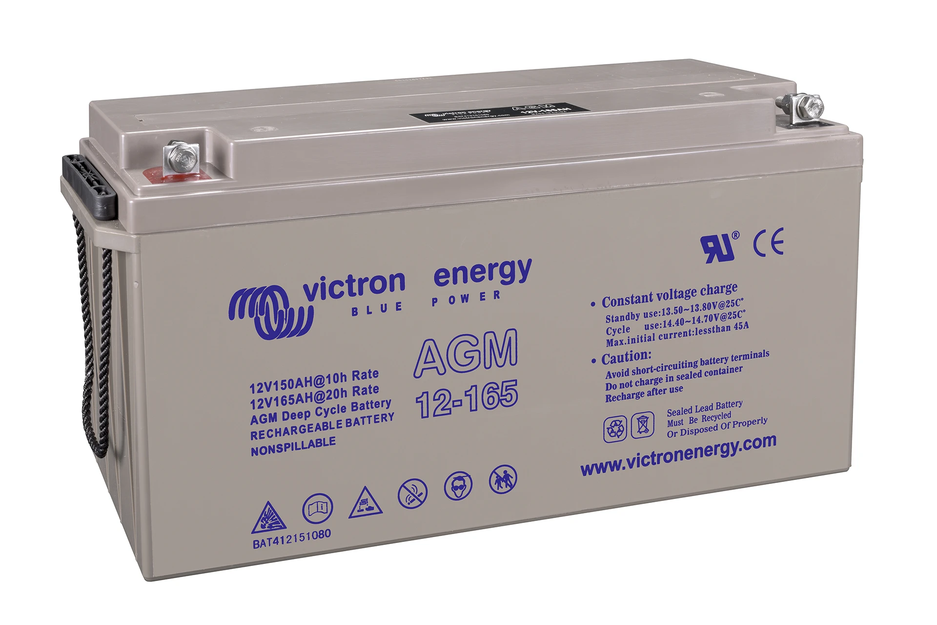 Energy 12V 165Ah Deep Cycle AGM Batterie