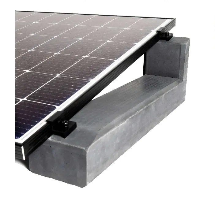 Flachdach Aufständerung aus Feinbeton Anthrazit Set für 3 Module