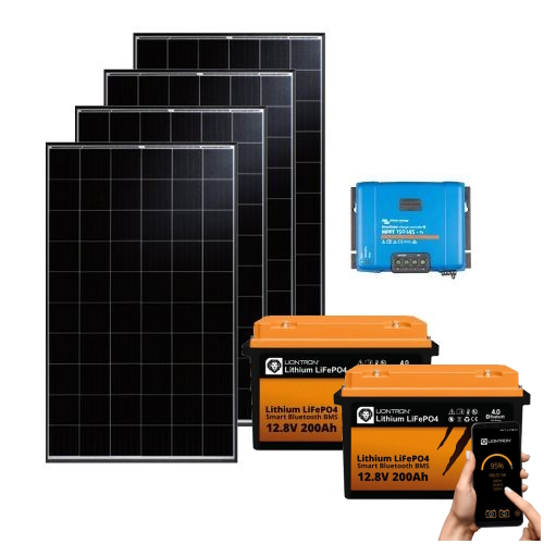 1660Wp 12V mit 4,8kWh Lithium LiFePO4 Speicher