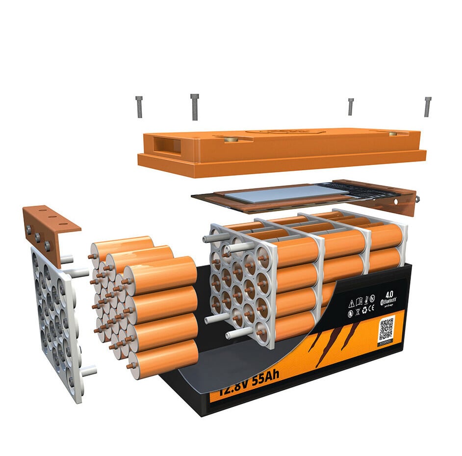 LiFePO4 Lithium Batterie 12,8V 80Ah LX Smart BMS mit Bluetooth