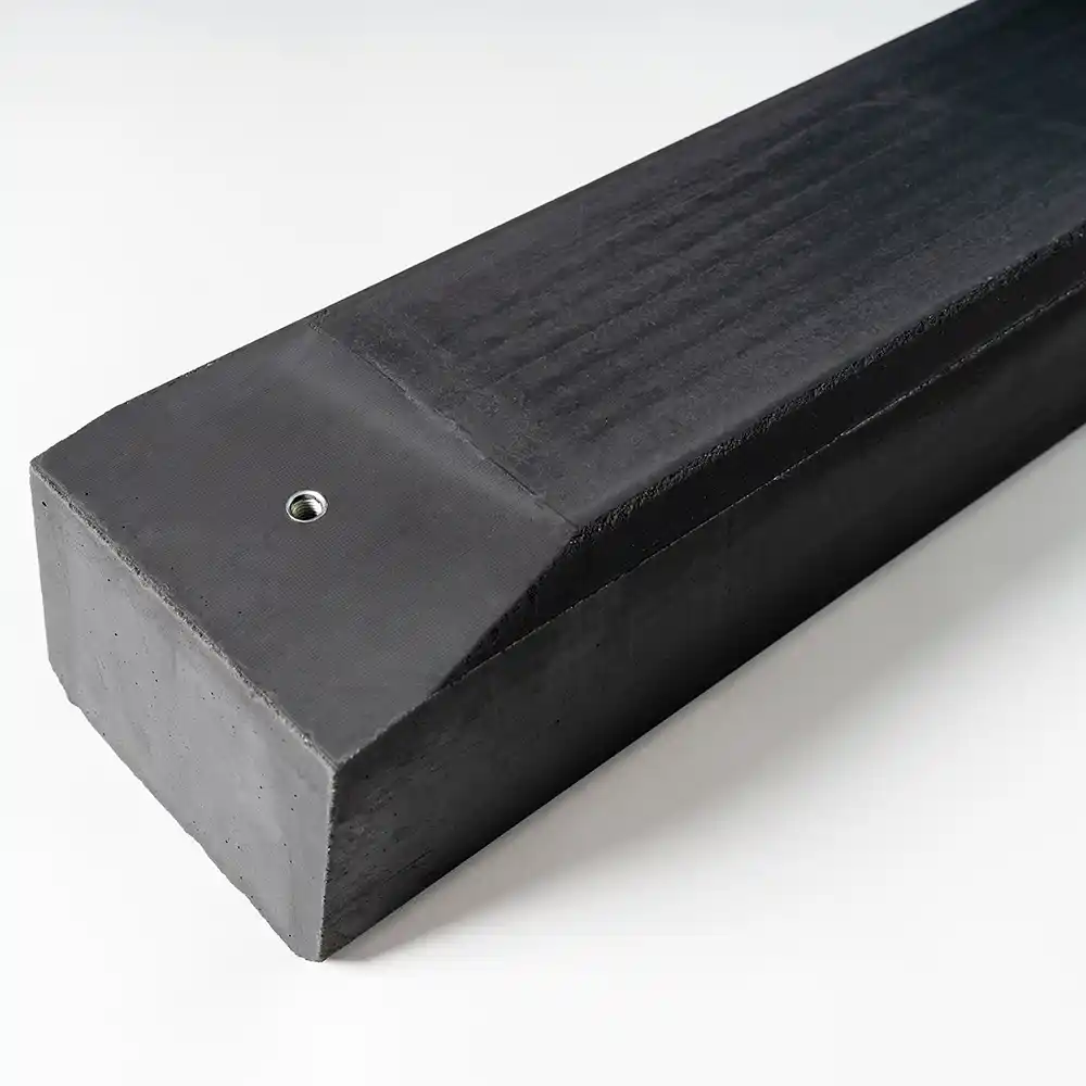 10° Flachdach Aufständerung aus Feinbeton - Set für 3 Module nebeneinander