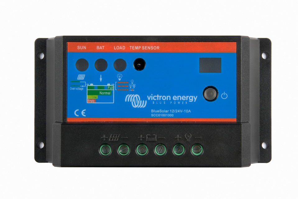 BlueSolar PWM-LCD&USB Solarladeregler 12/24V 10A