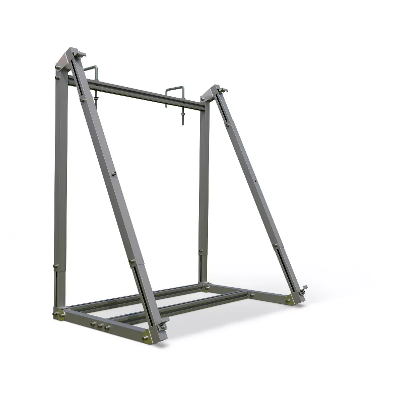 Set 3 x Montagehalterung 3in1 für Balkonkraftwerk, Flachdach und Wand aus eloxiertem Aluminium