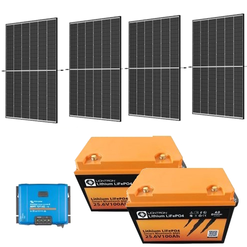 Solarpaket 1720 Wp 24V mit 4,8kWh Lithium LiFePO4  Speicher