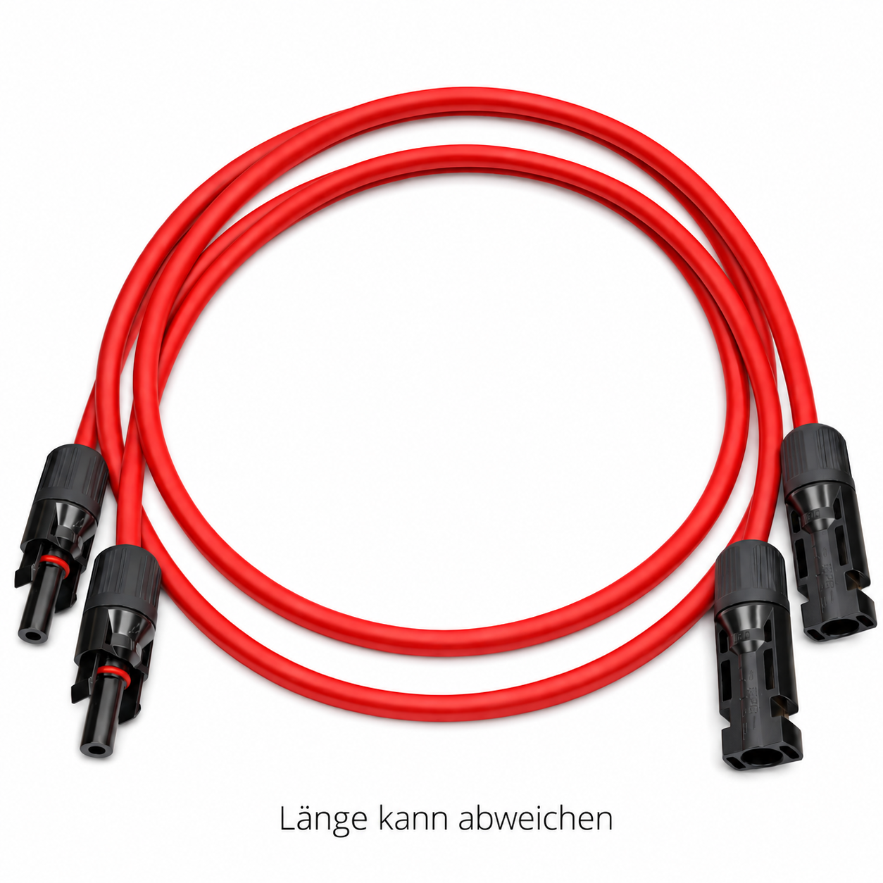 Solarkabel-Verlängerung Satz für 2 Module - 4mm² - 3m Länge