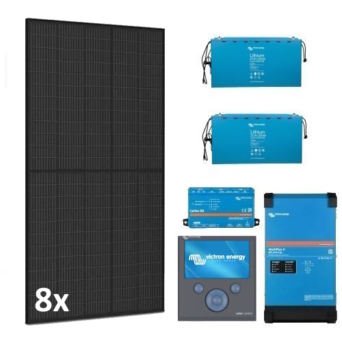 Solarpaket 3440Wp 48V mit 4,8 kWh Liontron Lithium LiFePO4 Speicher