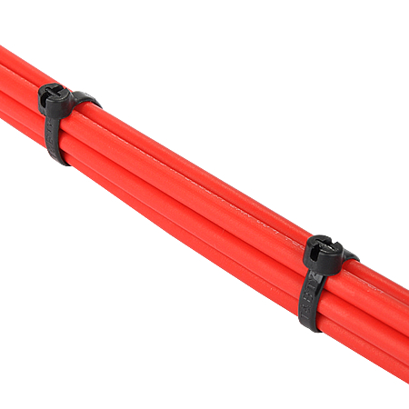 Kabelbinder für ZaunPV schwarz UL 94 V2