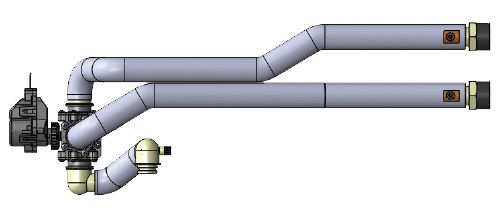 Panasonic 3-Wege-Umschaltventil-Set K- und L-Generation