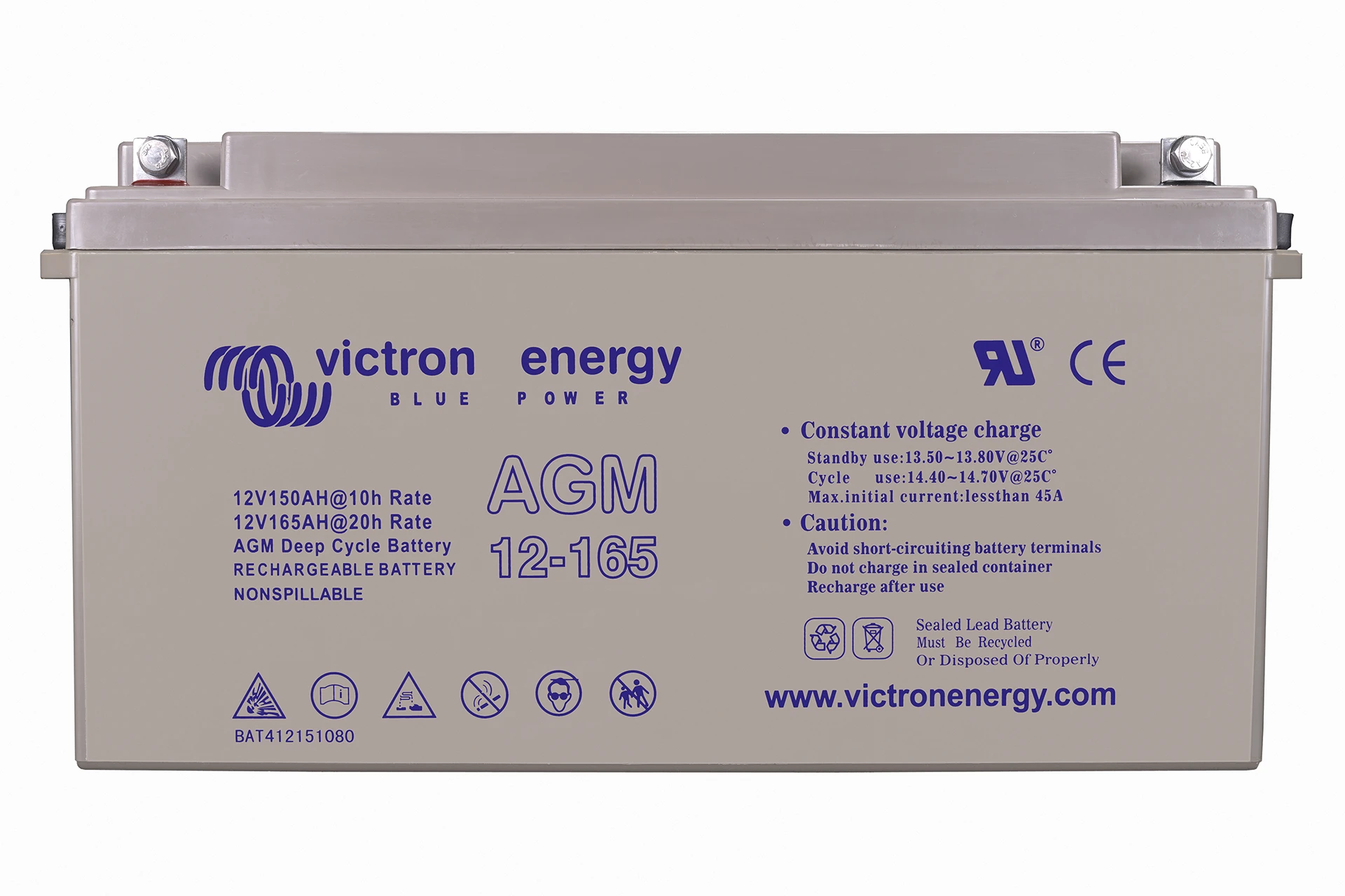 Energy 12V 165Ah Deep Cycle AGM Batterie