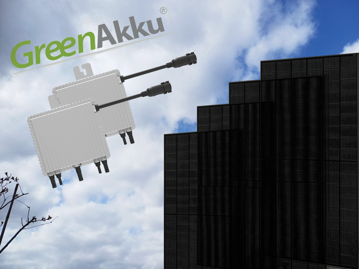 Balkonkraftwerk Budget Power 4 Module 1800 Wp - Flachdach