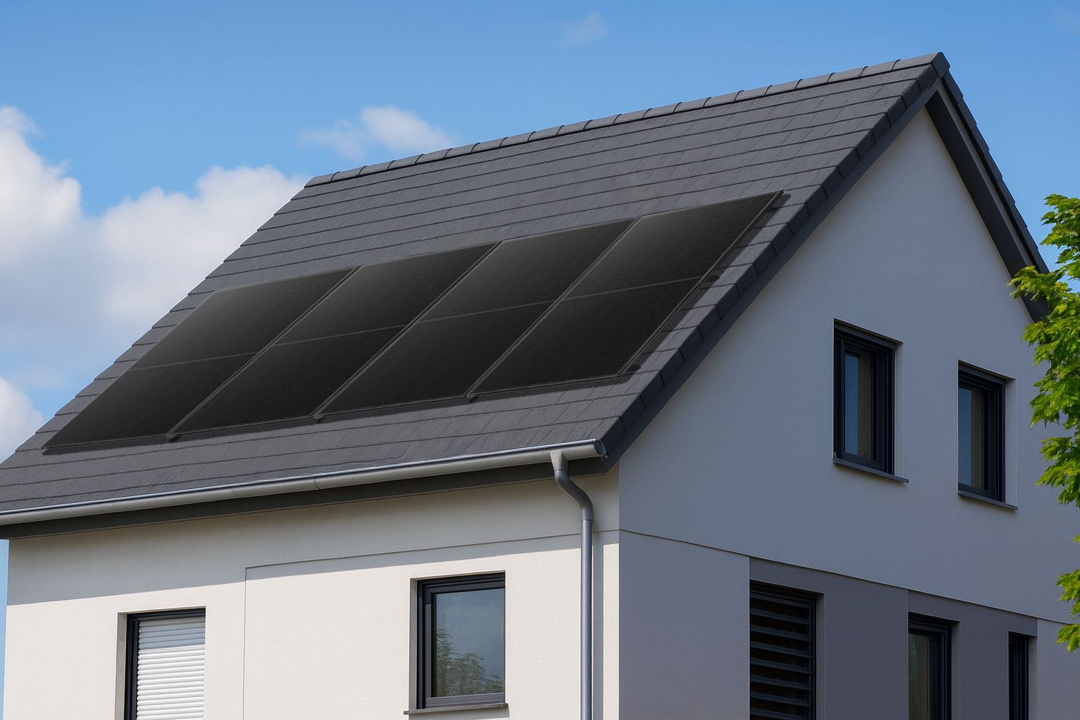 Balkonkraftwerk Preisbrecher 4 Module 1740 Wp - Schrägdach