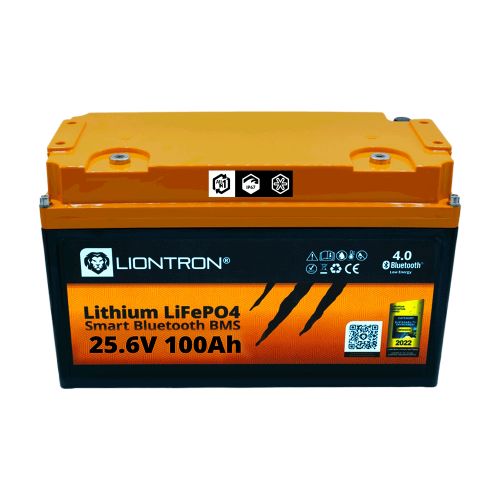 LiFePO4 25,6V Batterie 100Ah LX Smart BMS mit Bluetooth - Marine - All In 1