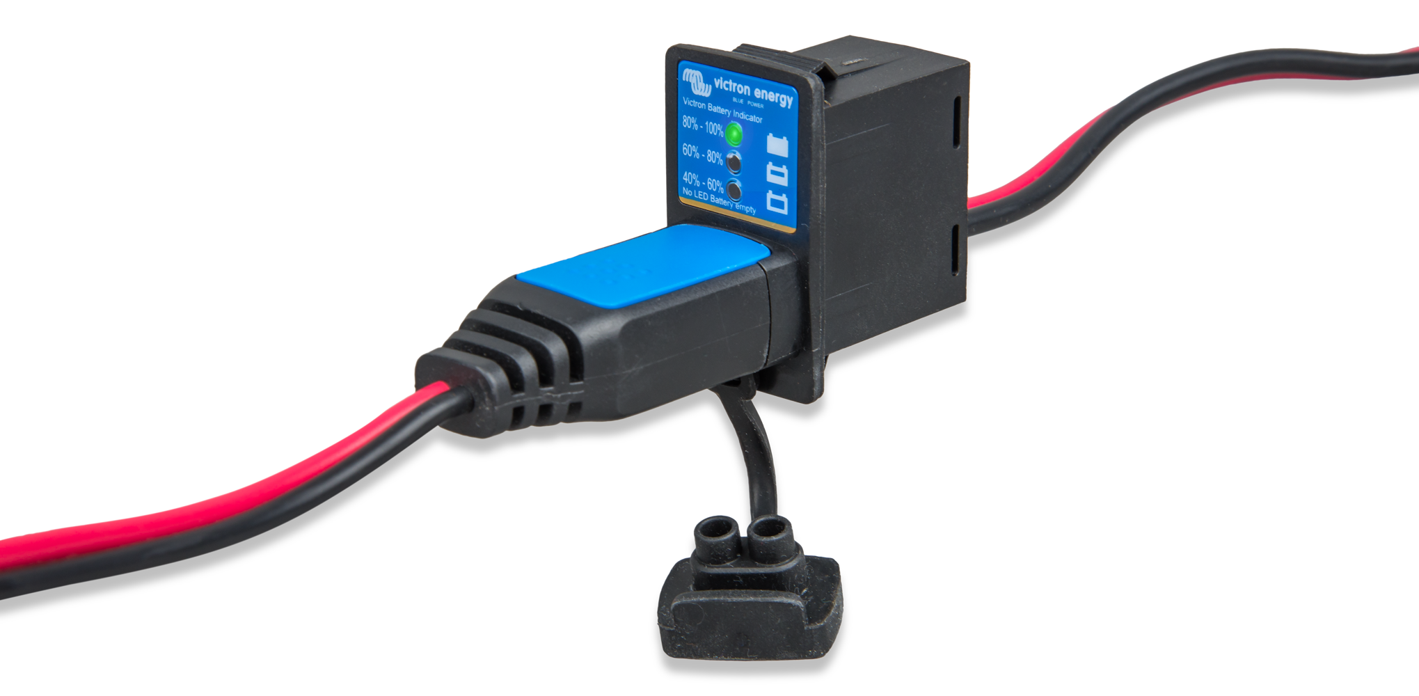 Batterieanzeige für Blue Smart IP6 / IP65 mit Ringösen M8,  30A ATO Sicherung