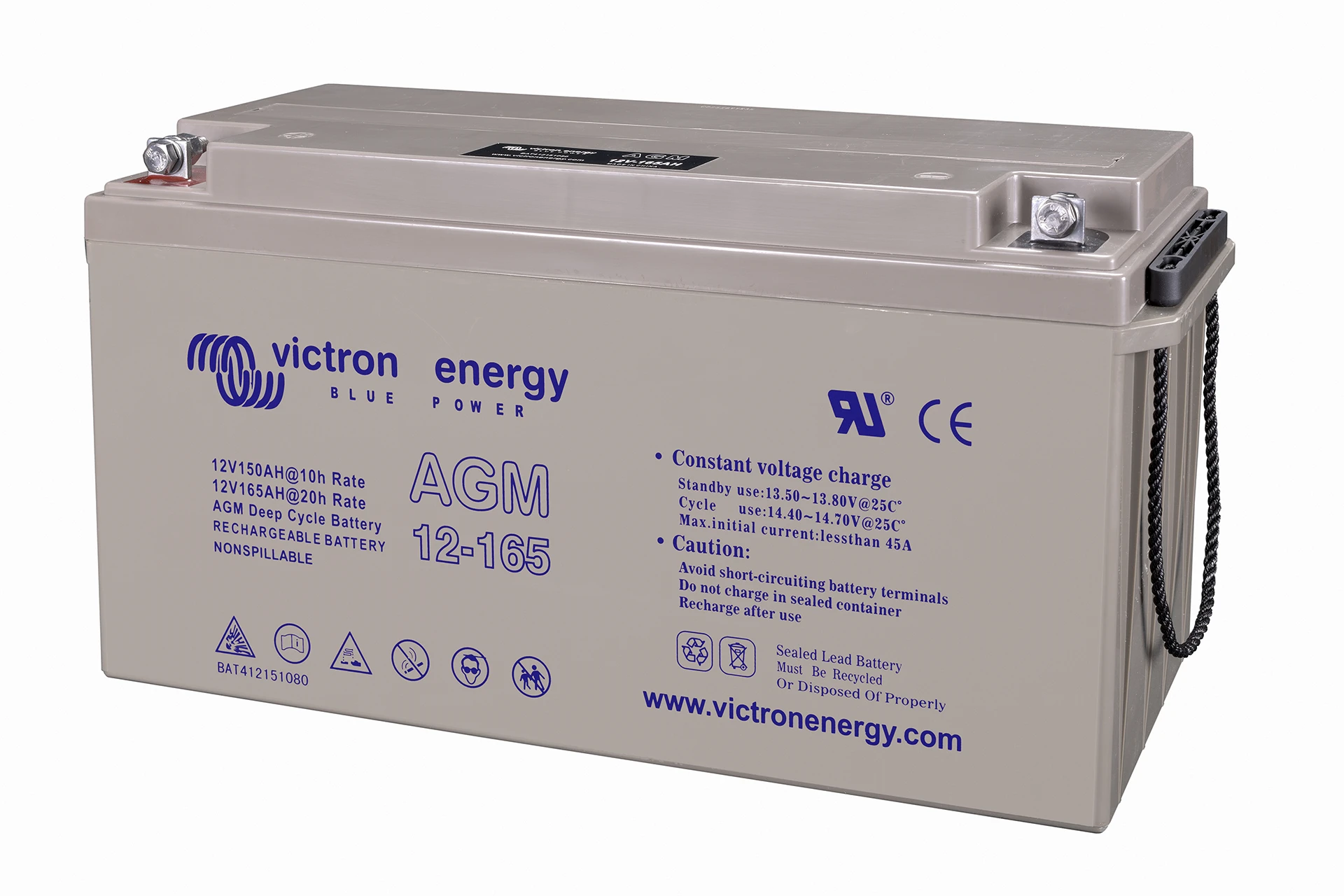 Energy 12V 165Ah Deep Cycle AGM Batterie