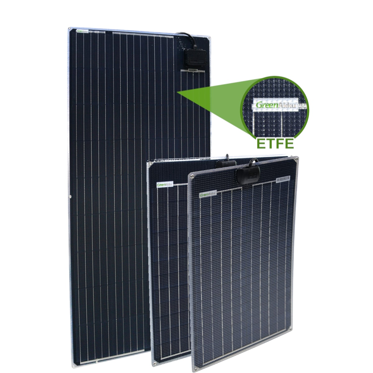 Semi-Flexibles Solarmodul doppel ETFE 50Wp