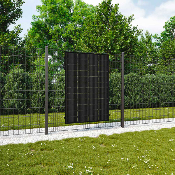 ZaunPV Montagepaket M2B - 1 Modul schwarz