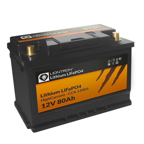 LiFePO4 12,8V Batterie 80Ah Hochstrom mit BMS