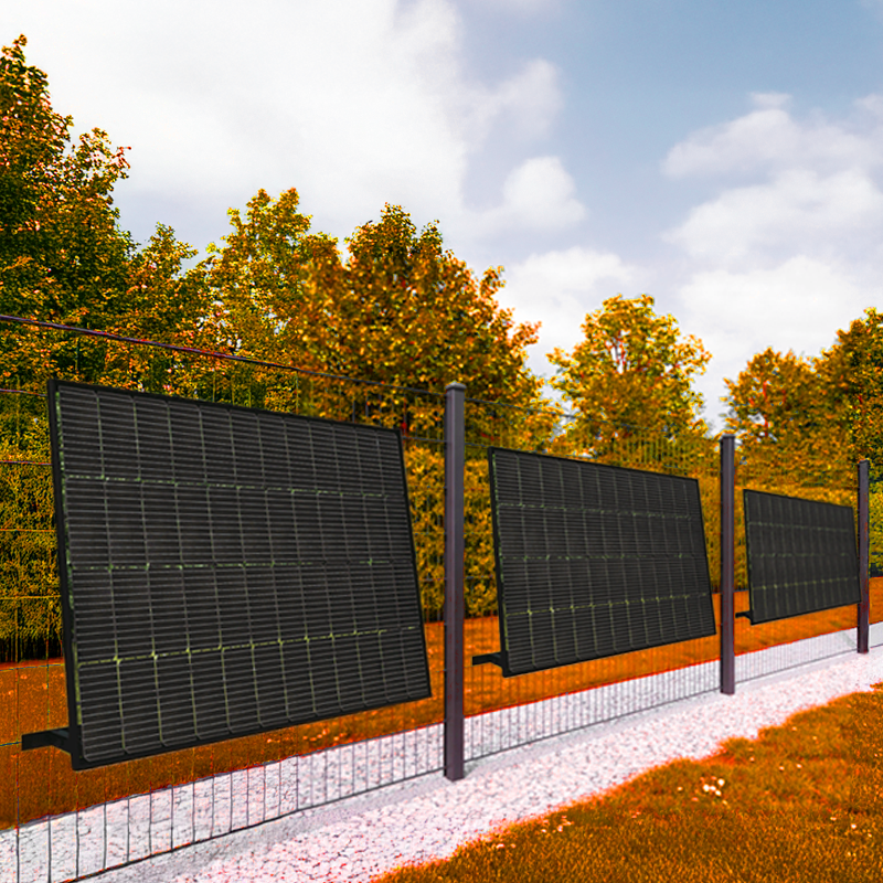 Balkonkraftwerk Budget 3 Module 1365Wp - Zaun + 2KWh Speicher