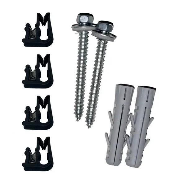 0° Flachdach Aufständerung aus Feinbeton - Set für 4 Module