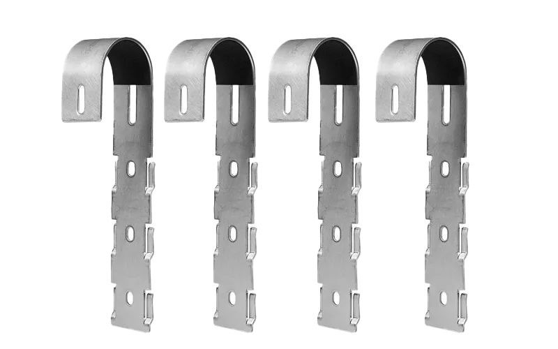 PV-Halterung für Balkon mit senkrechten runden Stäben (Typ R) - Set für 4 Module