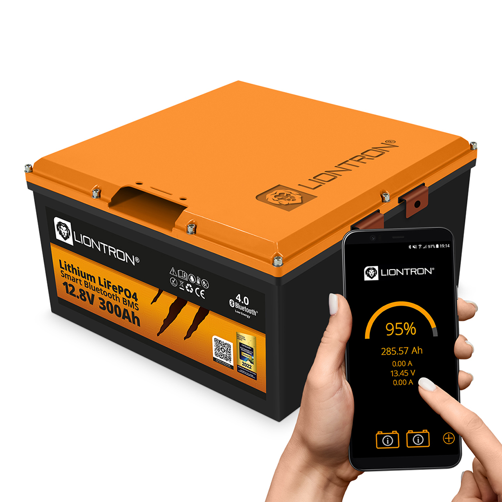 12.8V 300Ah LX Arctic Lithium LiFePO4 Wohnmobil-Untersitz-Batterie mit Bluetooth