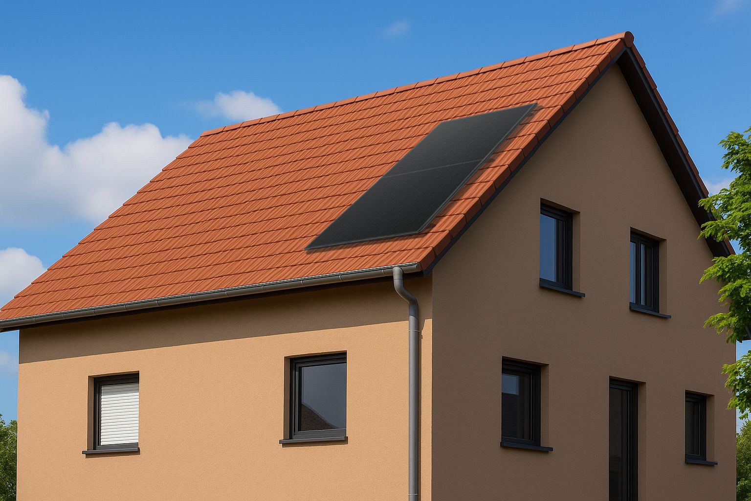 Balkonkraftwerk Premium Power 1 Modul 450 Wp - Schrägdach