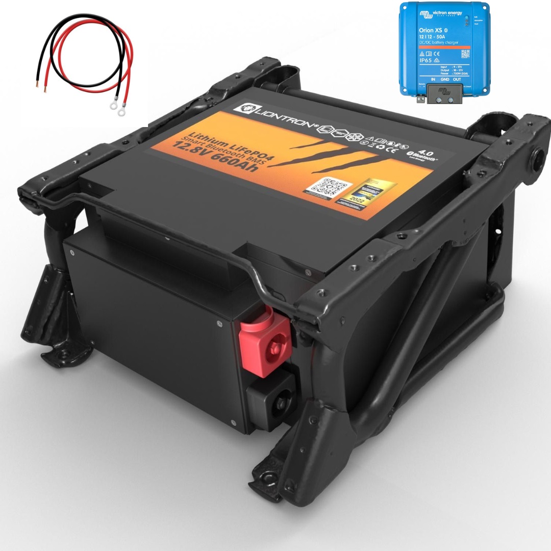 12V Premium Camping Autark Paket LIONTRON Untersitz -  8,45 kWh / 660 Ah 