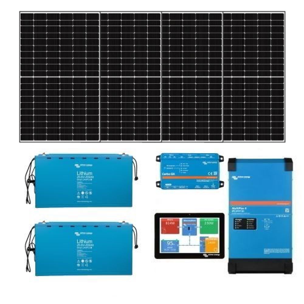 1660Wp 48V mit 4,8kWh Lithium LiFePO4 Speicher