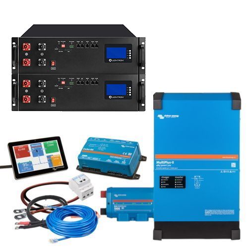 Speichersystem PV-Anlage - 30,72 kWh 15kVA Liontron LiFePO4 mit Cerbo GX und Multiplus-II 48V
