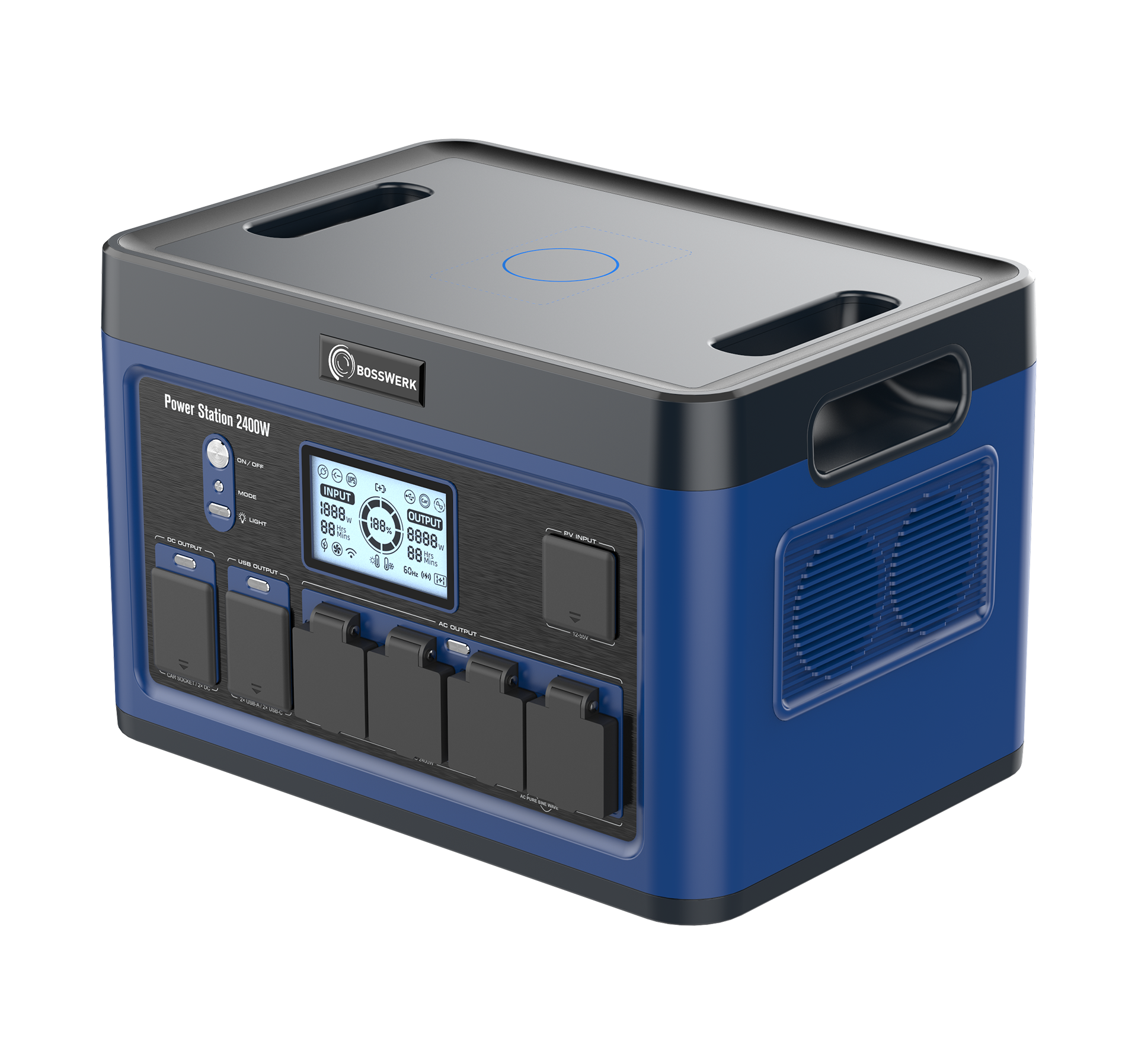 Powerstation - 2400 Watt blau