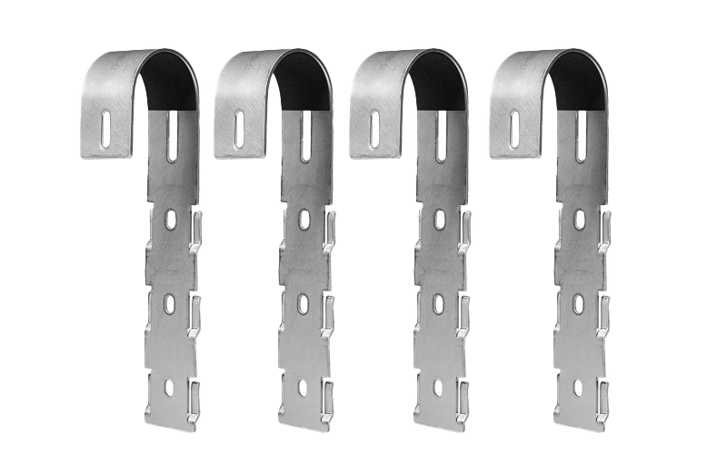PV-Halterung für Balkon mit senkrechten eckigen Stäben (Typ E) Set für 4 Module