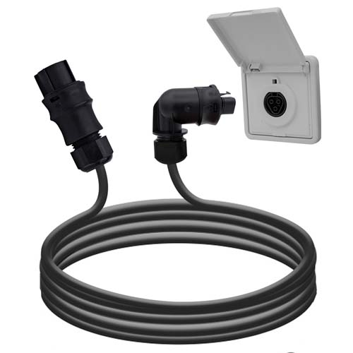 Anschlusskabel 20 Meter RST20 Buchse mit Wieland-Einspeisesteckdose