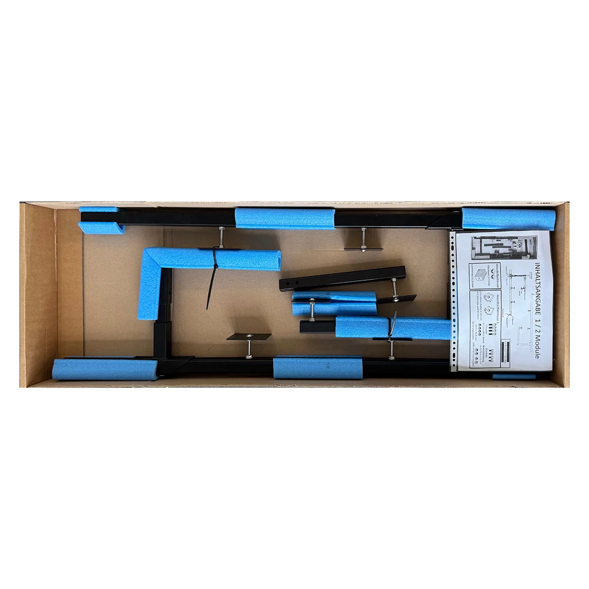 Halterung C1020V2 für Betonbalkone mit 100–200 mm Mauerstärke für 3 PV-Module inkl. Absturzsicherung