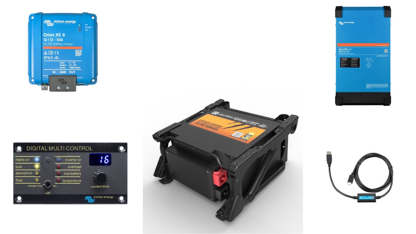 230V Camping Premium Autark Paket LIONTRON Untersitz- 8,45 kWh / 660 Ah