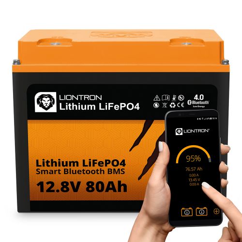 LiFePO4 12,8V Batterie 80Ah LX Smart BMS mit Bluetooth