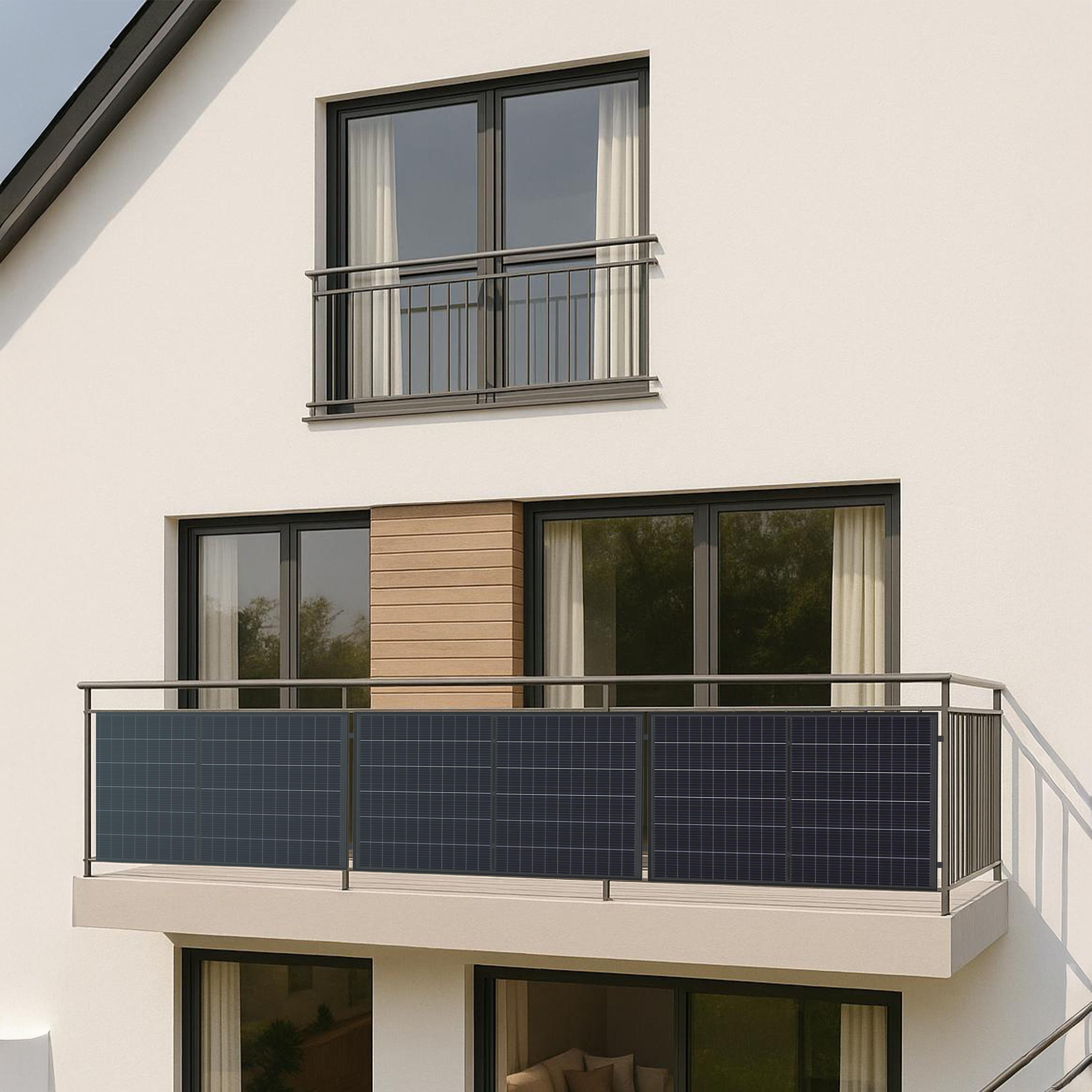 Balkonkraftwerk Premium 3 Module 1500Wp - Balkon + 2KWh Speicher