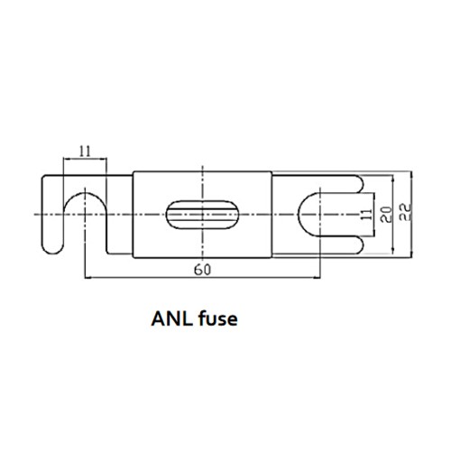 ANL Sicherung 500A/80V (1 Stück)