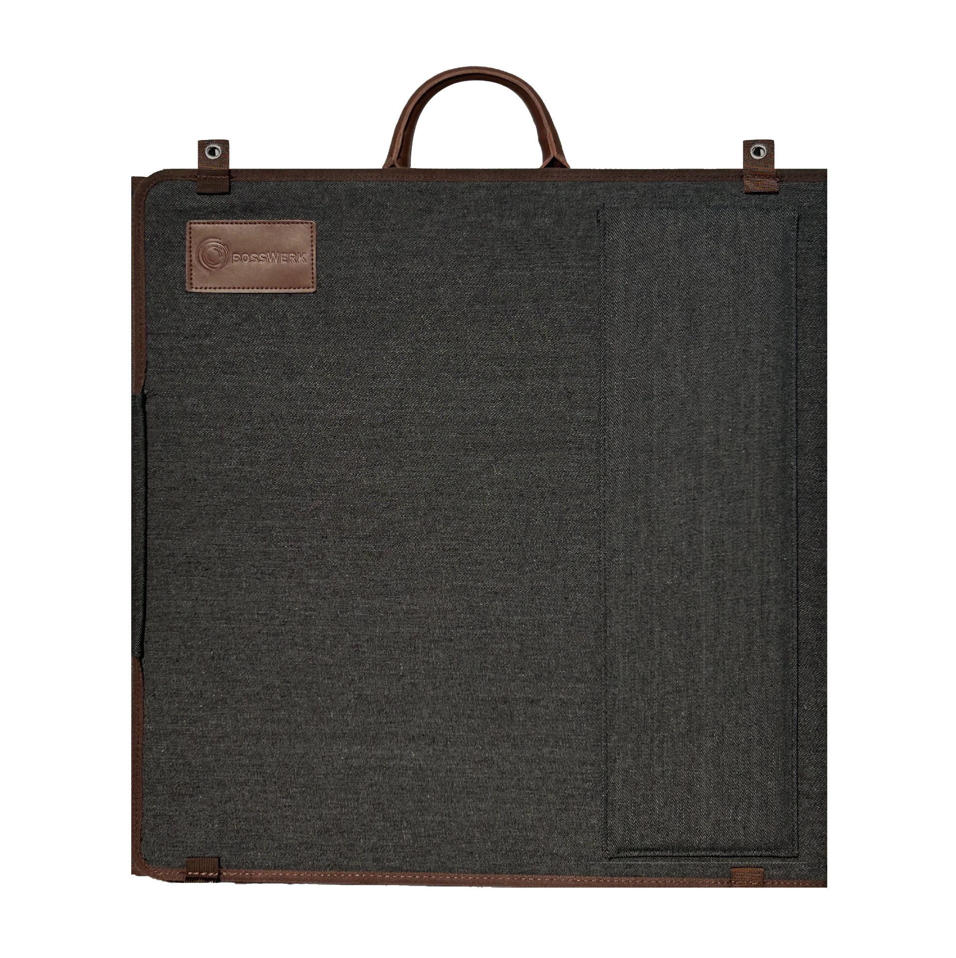 Solartasche Cowboy 205W inkl. Befestigung USB-A und USB-C braun dreifach faltbar