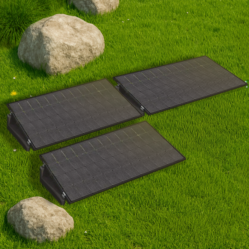 Balkonkraftwerk Basis 3 Module 1365Wp - Garten + 2KWh Speicher