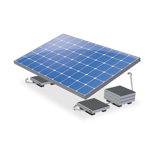 Solarmodul Aufständerung universal Flachdach 17° Neigung