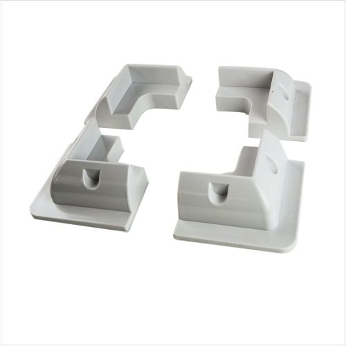 Solarmodul Halteecken ABS Kunststoff, weiß