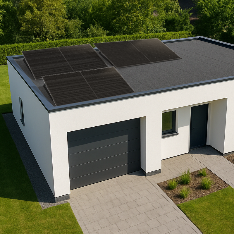 Balkonkraftwerk Budget 3 Module 1365Wp - Flachdach + 2KWh Speicher