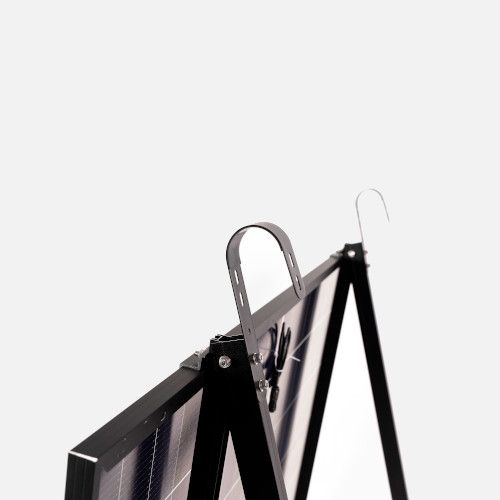 Montagehalterung schwarz 3in1 für Balkonkraftwerk, Flachdach und Wand aus elox. Aluminium (B-Ware)