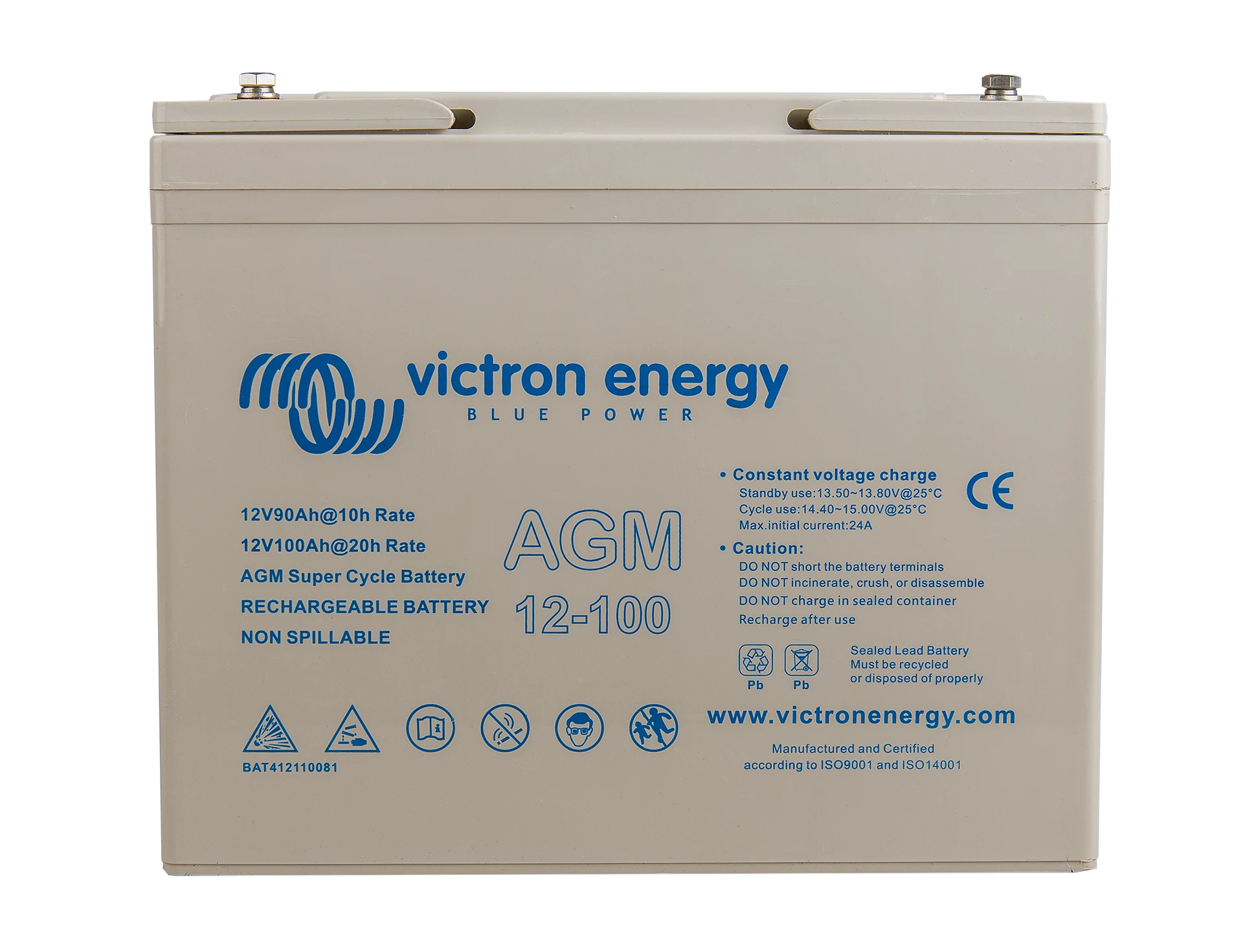 Energy 12V 100Ah AGM Super Cycle Batterie